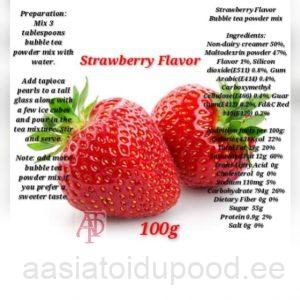 Bubble Tea Powder Mix - Strawberry Flavor, 100g