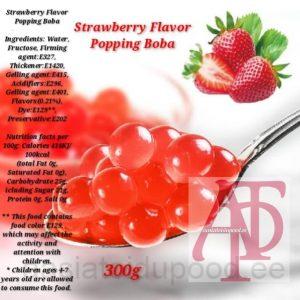 Strawberry Flavor Popping Boba