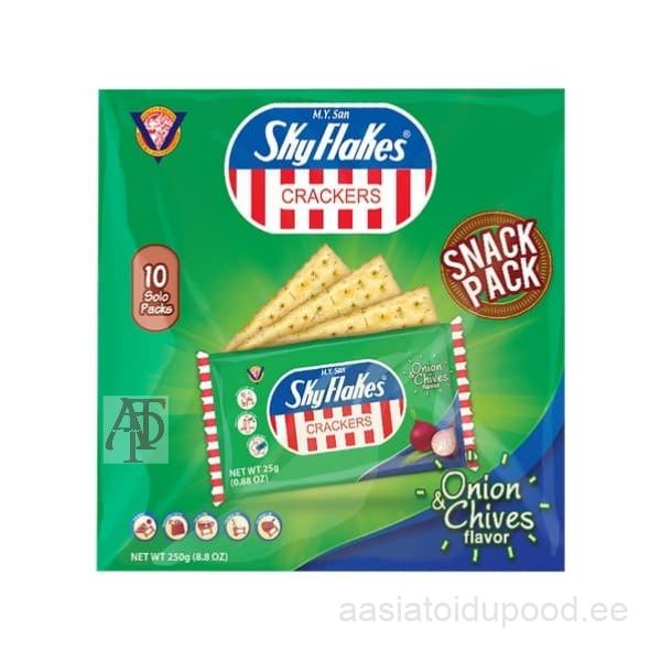 M. Y. San SkyFlakes Crackers - Onion & Chives Flavor, 250g