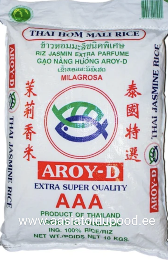 AROY-D AAA Thai Jasmine Rice 18kg – Aasiatoidupood