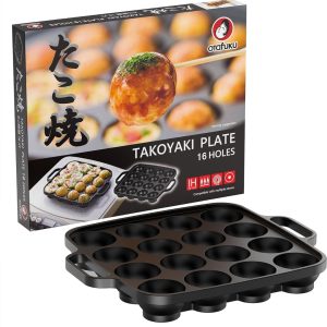 OTAFUKU, Cast Iron Takoyaki Plate 16 holes